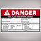 Avery Arc Flash/Shock Danger Labels, Waterproof, UV Resistant, Preprinted, Handwrite-Only, 4.75" x 7.75", 100 Warning Decal Labels